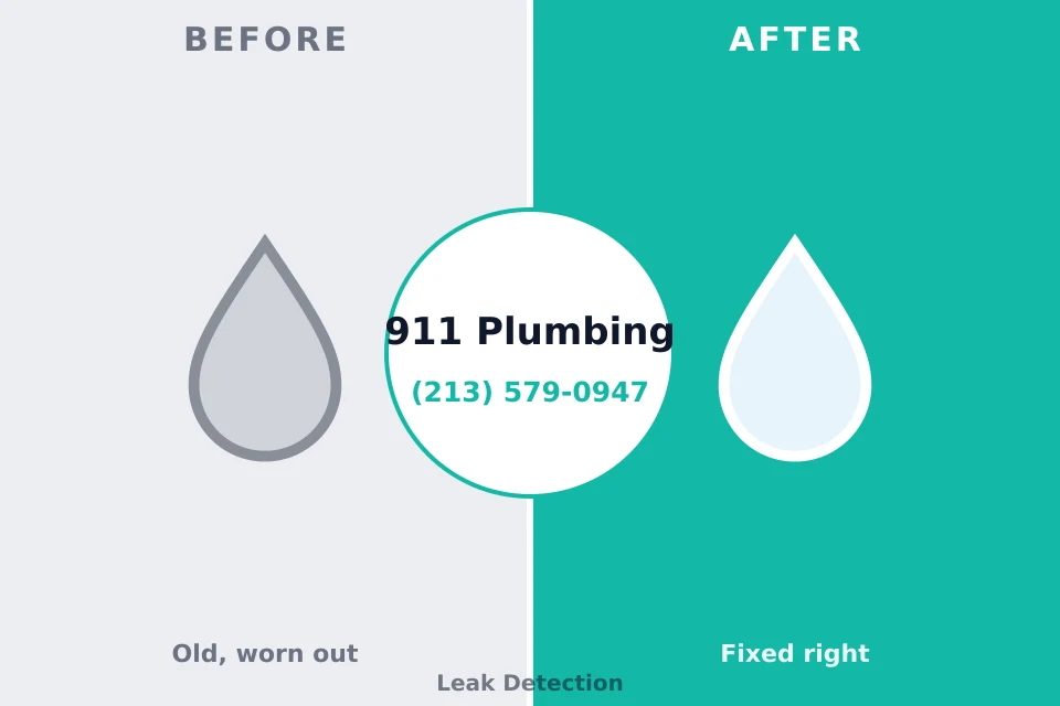 Before and after: plumbing repair Elmhurst, IL